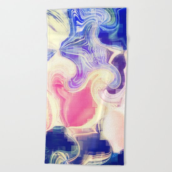 GOOD VIBES - Be Happy #Abstract #1 Beach Towel