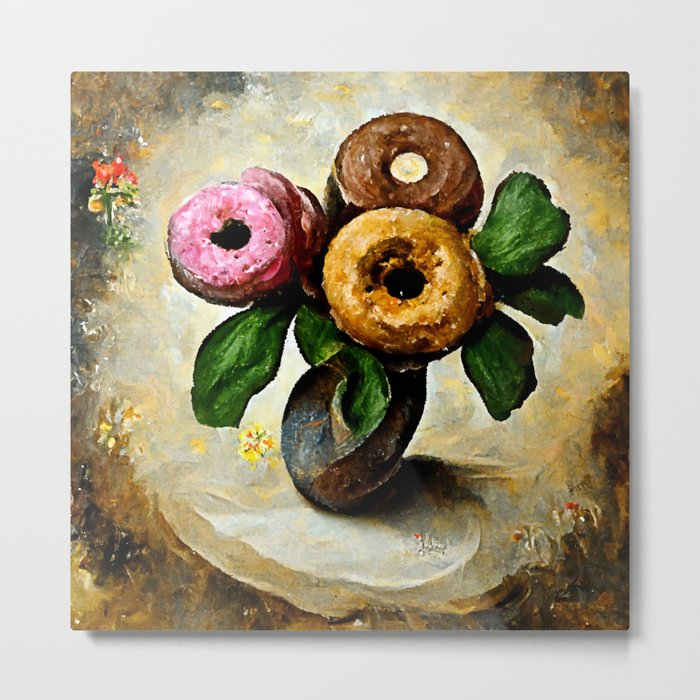 Donuts Bloom Everyday Metal Print