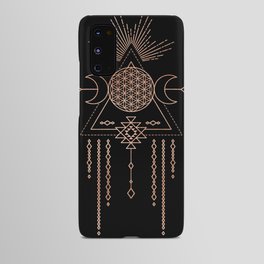 Mandala Flower of Life Rose Gold Pink Android Case