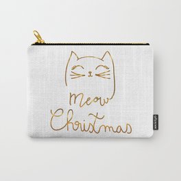 Meow Christmas- Merry Chrismtmas Carry-All Pouch