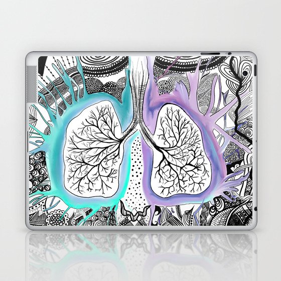 Blooming of the lungs Laptop & iPad Skin