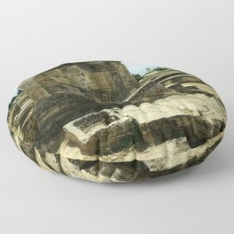 The Ancient Olive Press Hierapolis Turkiye Floor Pillow