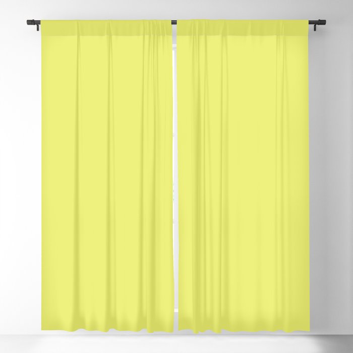 Pure Yellow Solid Coordinate Color Blackout Curtain