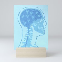 Blue Head Mini Art Print