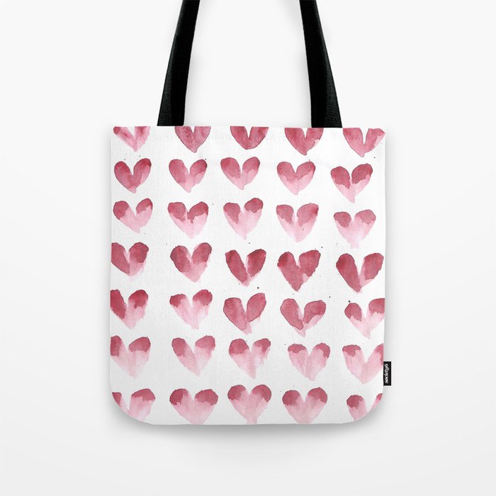 polka hearts Tote Bag