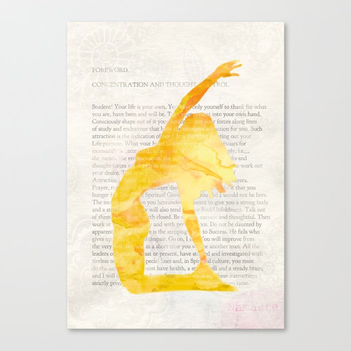 Yoga Teacher Canvas Print