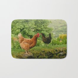 Rooster Morning in Ireland Bath Mat