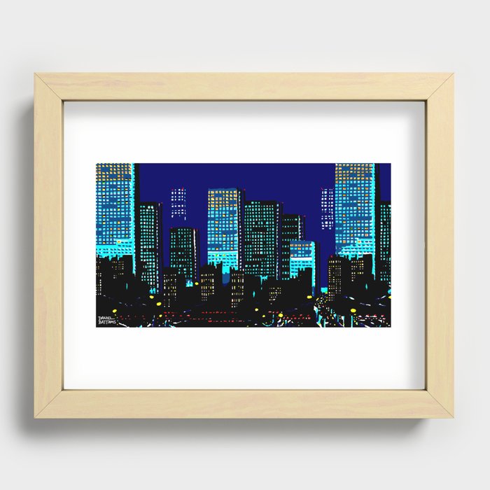 Cityscape Recessed Framed Print