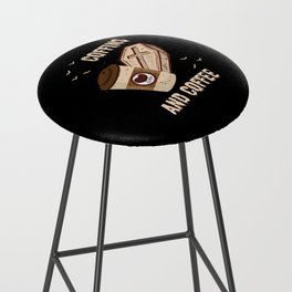 Coffins And Coffee Coffin Halloween Bar Stool