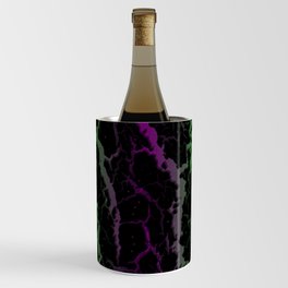 Cracked Space Lava - Green/Purple Wine Chiller