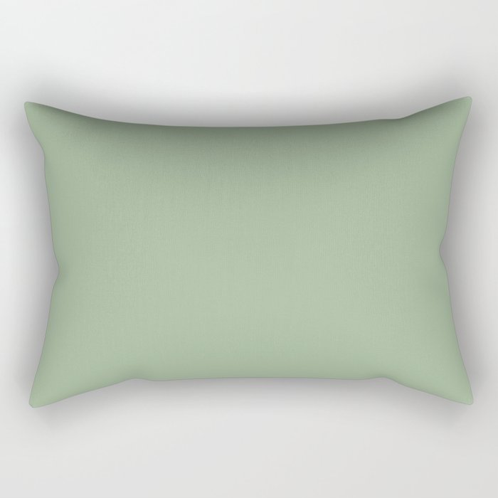 Solid Color SAGE GREEN  Rectangular Pillow