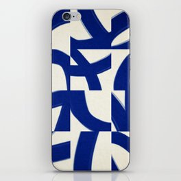 Abstract blue pattern iPhone Skin