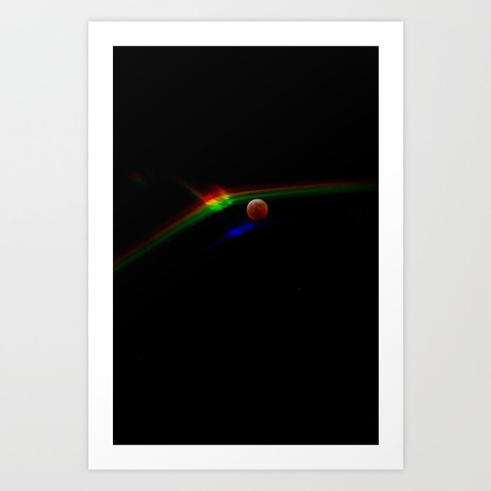 Super Moon Rainbow Art Print