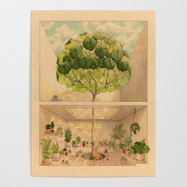Round Tree Poster