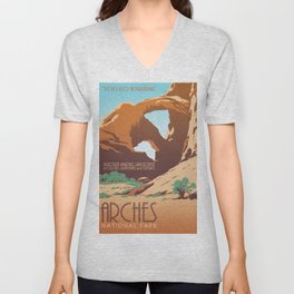 Arches National Park V Neck T Shirt