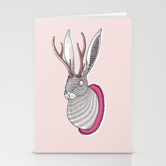 Deer Rabbit Stationery Cards