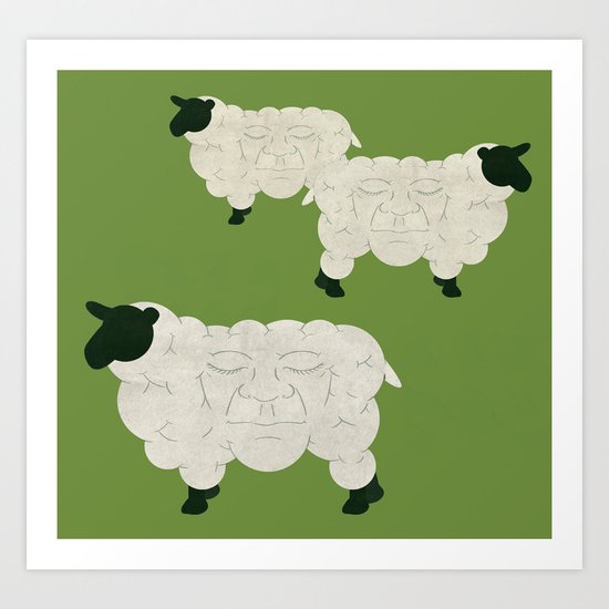 Face Cloning Art Print