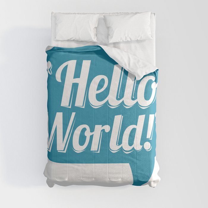 Hello World Comforter