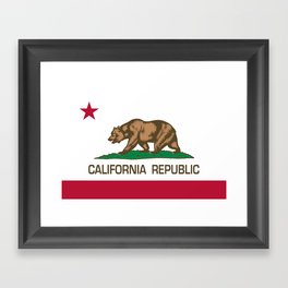California Republic Flag - Bear Flag Framed Art Print