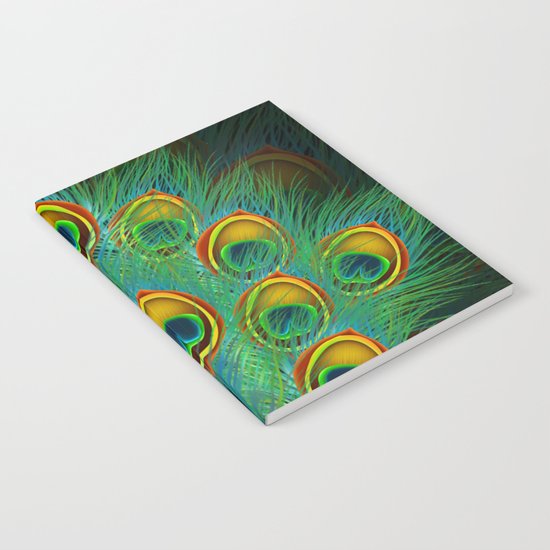 Peacock feather Notebook