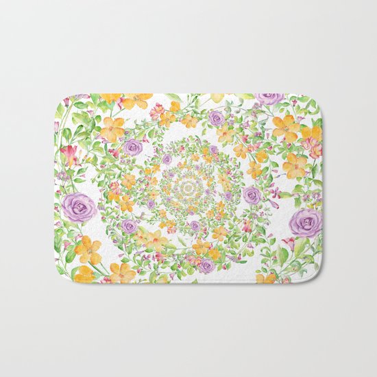 Floral Hypnosis Bath Mat