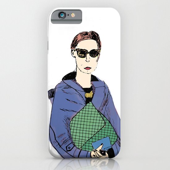 Bag Lady Blue iPhone & iPod Case