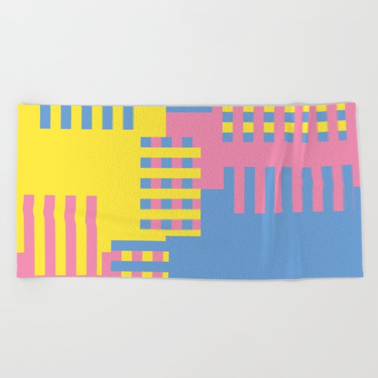 Colorful Abstract Beach Towel