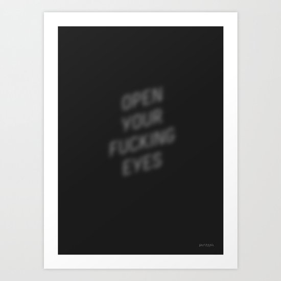 OPEN Art Print