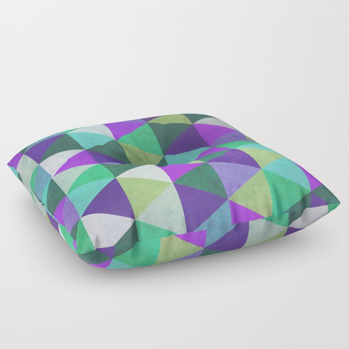 Geometric Contrast 2 Floor Pillow