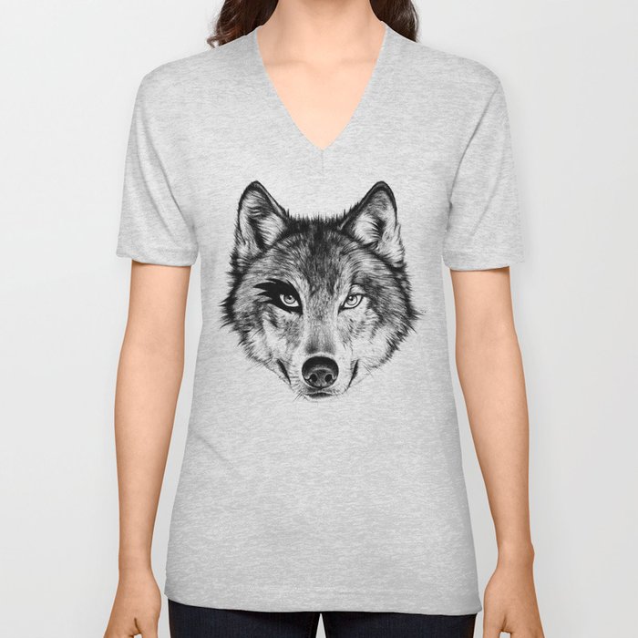 The Wolf Next Door V Neck T Shirt