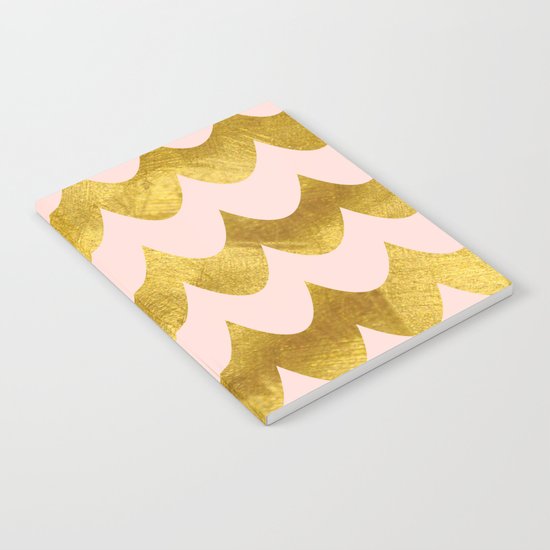 Pink Gold Foil 04 Notebook