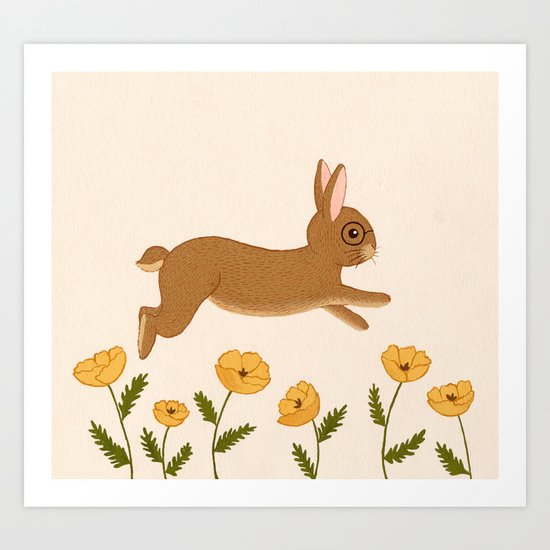 golden leap Art Print