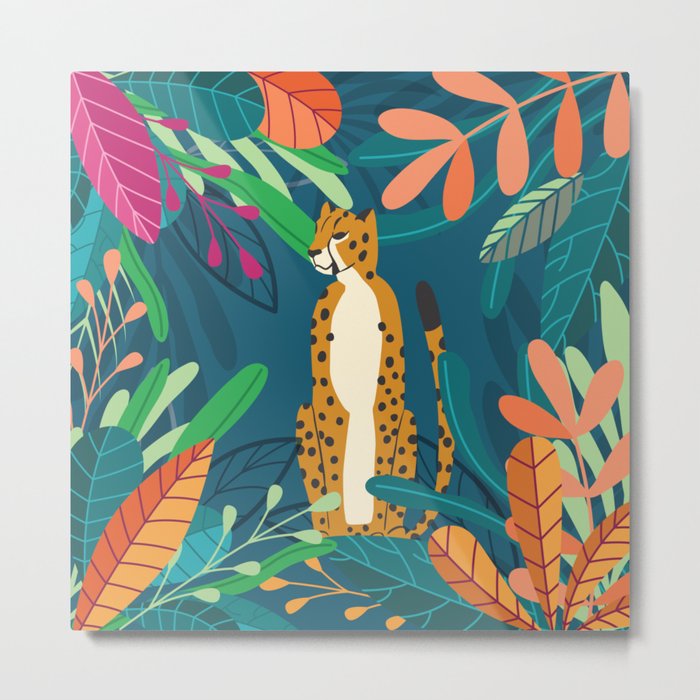 Cheetah chilling in the wild Metal Print