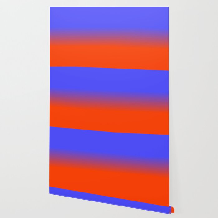Neon Blue And Neon Orange Ombre Shade Color Fade Wallpaper By