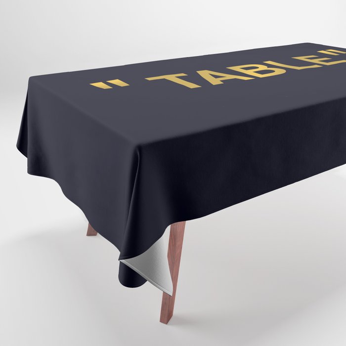 " ART " (Gold) Tablecloth