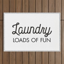 Laundry Loads of Fun Outdoor Rug