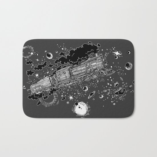 Space Train Bath Mat