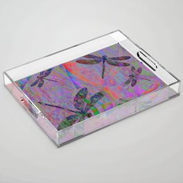 Dragonfly Opal Acrylic Tray