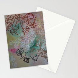 Blush Abstract Stationery Card
