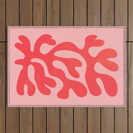Red Salsa: Matisse Paper Cutouts 07 Outdoor Rug