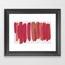 33| 190408 Red Abstract Watercolour Framed Art Print