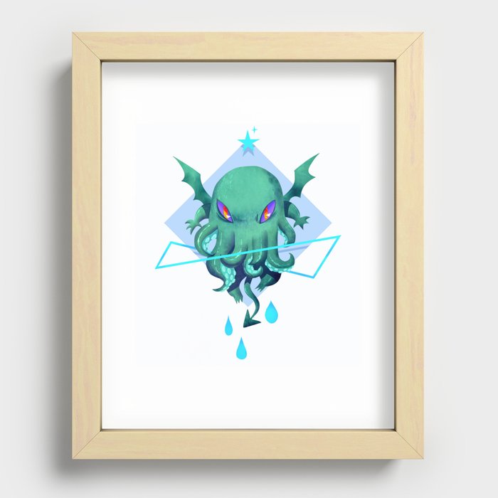 Cthulthu Recessed Framed Print
