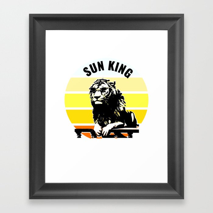Sun King Framed Art Print