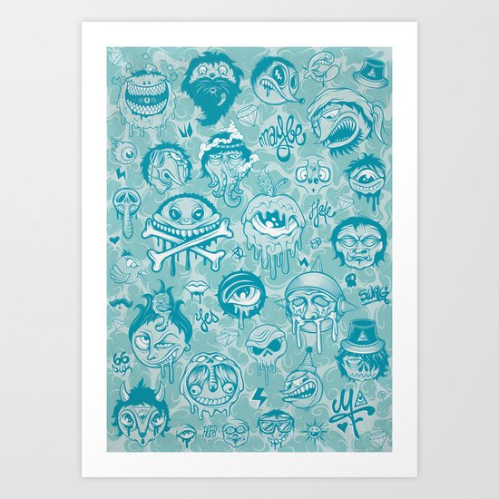 Characters Art Print