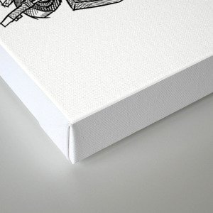 fortnite battle bus b w version canvas print - fortnite canvases