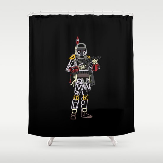 Boba Font Shower Curtain