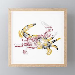 Maryland Crab Framed Mini Art Print