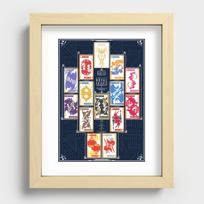 Knights of Yggdrasil | Royal Knights Card Set (Digimon) Recessed Framed Print