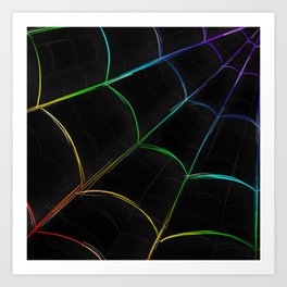 Rainbow Web Art Print