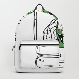 Pickle Rick Backpack | Pickle, Jar, Drawing, Illustration, Giftidea, Adultswim, Tv, Quote, Minimal, Cool 